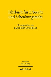 Book Cover for Jahrbuch Fur Erbrecht Und Schenkungsrecht by Simon J Joseph