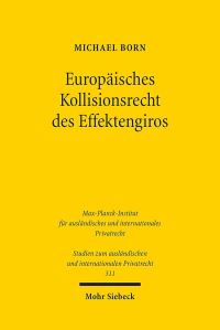 Book Cover for Europaisches Kollisionsrecht Des Effektengiros by Simon J Joseph