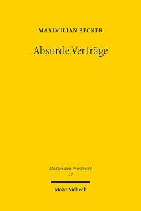 Book Cover for Absurde Vertrage by Simon J Joseph