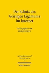 Book Cover for Der Schutz Des Geistigen Eigentums Im Internet by Katharina Waldner