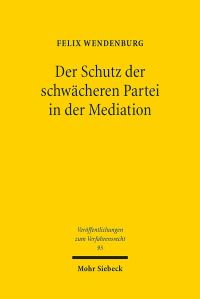 Book Cover for Der Schutz Der Schwacheren Partei in Der Mediation by Katharina Waldner