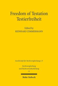 Book Cover for Freedom of Testation / Testierfreiheit by Reinhard Zimmermann