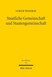 Book Cover for Staatliche Gemeinschaft Und Staatengemeinschaft by Jonathan Huddleston