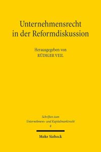 Book Cover for Unternehmensrecht in Der Reformdiskussion by Rudiger Veil