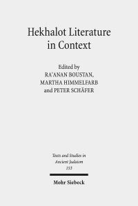 Book Cover for Hekhalot Literature in Context by Peter Schafer, Martha Himmelfarb, Raanan S Boustan