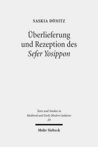 Book Cover for Uberlieferung Und Rezeption Des Sefer Yosippon by Saskia Donitz