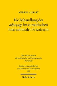 Book Cover for Die Behandlung Der Depecage Im Europaischen Internationalen Privatrecht by J Andrew Doole