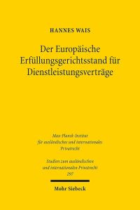Book Cover for Der Europaische Erfullungsgerichtsstand Fur Dienstleistungsvertrage by Hannes Wais