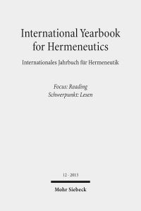 Book Cover for International Yearbook for Hermeneutics 12 / Internationales Jahrbuch Fur Hermeneutik 12 by Gunter Figal