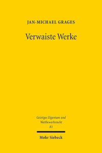 Book Cover for Verwaiste Werke by JanMichael Grages