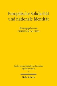Book Cover for Europaische Solidaritat Und Nationale Identitat by Christian Calliess
