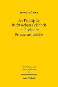 Book Cover for Das Prinzip Der Rechtsschutzgleichheit Im Recht Der Prozesskostenhilfe by Simon Mobius