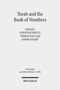 Book Cover for Torah and the Book of Numbers by Aaron Schart, Thomas Pola, Christian Frevel