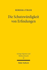 Book Cover for Die Schutzwurdigkeit Von Erfindungen by Rebekka Ubler