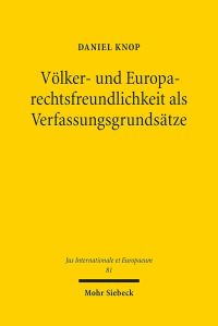 Book Cover for Volker- Und Europarechtsfreundlichkeit Als Verfassungsgrundsatze by J Andrew Doole