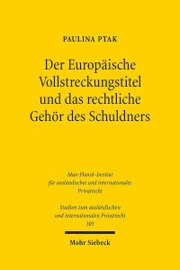 Book Cover for Der Europaische Vollstreckungstitel Und Das Rechtliche Gehor Des Schuldners by J Andrew Doole