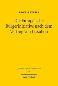 Book Cover for Die Europaische Burgerinitiative Nach Dem Vertrag Von Lissabon by J Andrew Doole