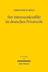Book Cover for Der Interessenkonflikt Im Deutschen Privatrecht by J Andrew Doole