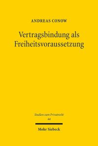 Book Cover for Vertragsbindung Als Freiheitsvoraussetzung by J Andrew Doole