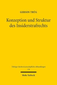 Book Cover for Konzeption Und Struktur Des Insiderstrafrechts by Gerson Trug