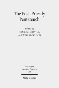 Book Cover for The Post-Priestly Pentateuch by Jean Louis Ska