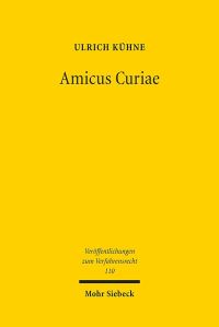 Book Cover for Amicus Curiae by Ulrich Kuhne