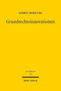 Book Cover for Grundrechtsinnovationen by Tim Florstedt