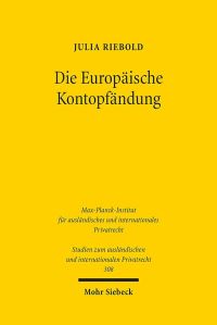 Book Cover for Die Europaische Kontopfandung by Tim Florstedt