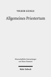 Book Cover for Allgemeines Priestertum by Volker Gackle