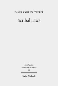 Book Cover for Scribal Laws by Tim Florstedt