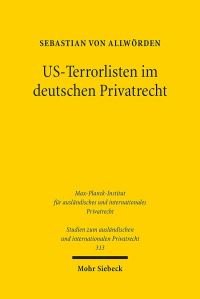 Book Cover for US-Terrorlisten Im Deutschen Privatrecht by Sebastian von Allworden