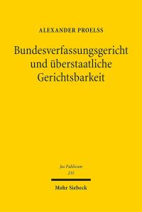 Book Cover for Bundesverfassungsgericht Und Uberstaatliche Gerichtsbarkeit by Alexander Proelss