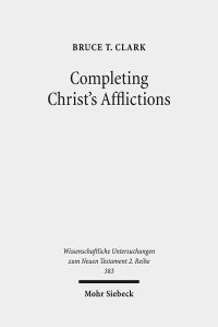 Book Cover for Completing Christ's Afflictions by Bruce T Clark