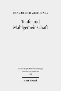 Book Cover for Taufe Und Mahlgemeinschaft by Jürgen Basedow, Knut Benjamin Pissler