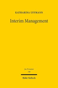 Book Cover for Interim Management by Jürgen Basedow, Knut Benjamin Pissler