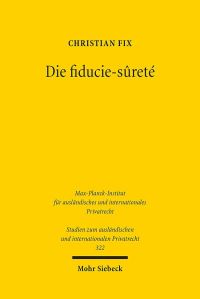 Book Cover for Die Fiducie-Surete by Christina Maslow