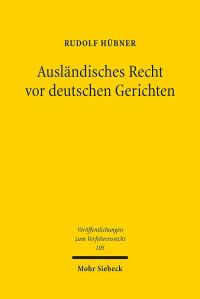 Book Cover for Auslandisches Recht Vor Deutschen Gerichten by Rudolf Hubner