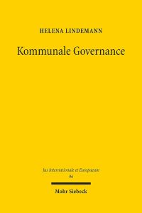 Book Cover for Kommunale Governance by Bertram Lomfeld