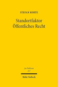 Book Cover for Standortfaktor Offentliches Recht by Bertram Lomfeld
