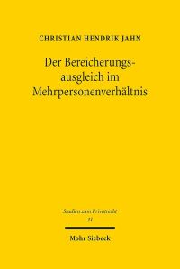 Book Cover for Der Bereicherungsausgleich Im Mehrpersonenverhaltnis by Christian H Jahn