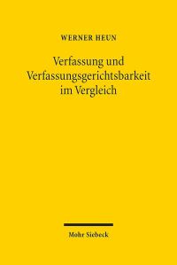Book Cover for Verfassung Und Verfassungsgerichtsbarkeit Im Vergleich by Bertram Lomfeld
