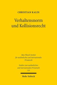 Book Cover for Verhaltensnorm Und Kollisionsrecht by Dominik A Thompson
