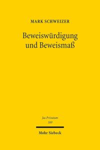 Book Cover for Beweiswurdigung Und Beweismass by Dominik A Thompson