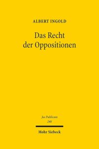 Book Cover for Das Recht Der Oppositionen by Dominik A Thompson