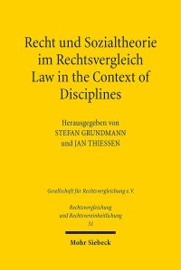 Book Cover for Recht Und Sozialtheorie Im Rechtsvergleich / Law in the Context of Disciplines by Jan Thiessen, Stefan Grundmann