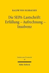 Book Cover for Die SEPA-Lastschrift: by Ralph von Olshausen