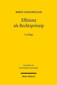 Book Cover for Effizienz Als Rechtsprinzip by Horst Eidenmuller