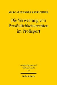 Book Cover for Die Verwertung Von Personlichkeitsrechten Im Profisport by Tobias BrauneKrickau