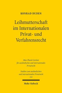 Book Cover for Leihmutterschaft Im Internationalen Privat- Und Verfahrensrecht by Tobias BrauneKrickau