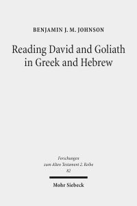 Book Cover for Reading David and Goliath in Greek and Hebrew by Benjamin J M Johnson